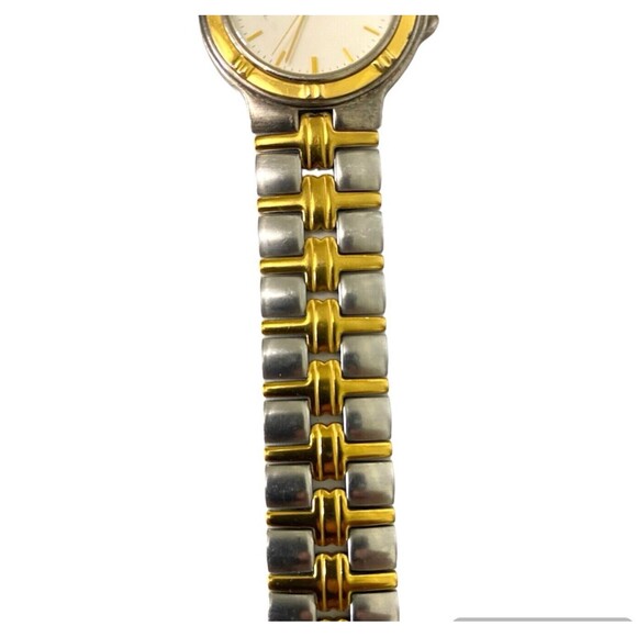 Bulova Women 98B52 Quartz Date Calendar Gold Silver Band 34mm Watch New Battery main image 8